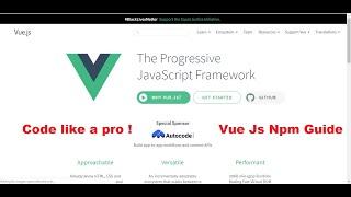 Part 4  Installing Vue Js and Vuetify Plugin with Vue CLI 3 tools for Machine Learning Projects