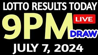 Lotto Results Today 9pm DRAW July 7, 2024 swertres results