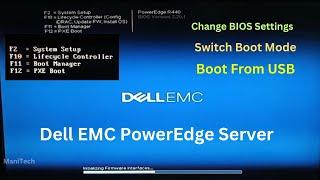 Change System BIOS Settings in Dell EMC PowerEdge Server | How to Switch Boot Mode | Boot from USB