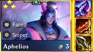 " Fishbones Aphelios ⭐⭐⭐ Clear All Enemy Carries " | Radiant Aphelios 3 Star | TFT SET 11