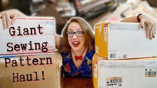 GIANT Pattern Haul, UNBOXING 80 pounds of patterns (This is what 600 vintage patterns looks like)