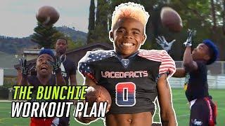 11 Year Old Football Star BUNCHIE YOUNG Loves The Grind! EPIC WORKOUT 