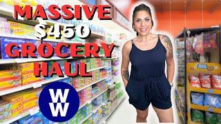 MASSIVE WW $450 GROCERY HAUL FROM 2 STORES! NEW FOOD FINDS & DEALS! POINTS INCLUDED -WEIGHT WATCHERS