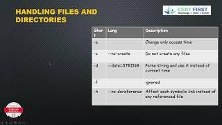 CertFirst CompTIA Linux+ Chapter-  Managing Files and Directories #certfirst #comptia #linux+ #linux