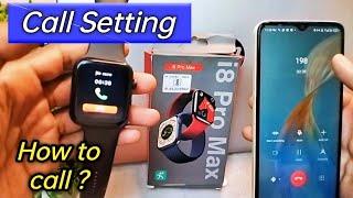 i8 Pro Max smartwatch call setting | i8 Pro Max watch me call kaise kare  how to call i8 Pro Max ?