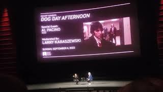 Al Pacino Live Talk re Actor's Studio & Dog Day Afternoon (Sept 4, 2022 @ Academy Awards Museum).