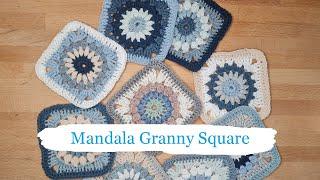  𝐡ä𝐤𝐞𝐥𝐧 Mandala Granny Square | Quadrate - ohne Knubbel ;)