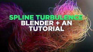 Animation Nodes Tutorial - Cool Spline Turbulence with Some Super Simple Scripting!