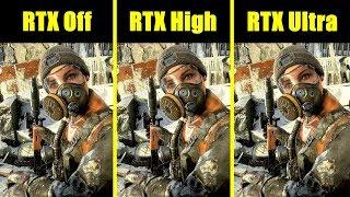 Metro Exodus RTX Ray Tracing Ultra Vs High Vs Off 2080 TI Comparison