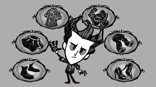 Buttoned Shirt Disilluminated & Black Booties Scribble [ Don't Starve Together Items Skins Sets]