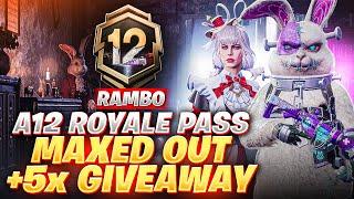 PUBG Mobile New Season, New Royal Pass (A12) + 5x Giveaway  || Rambo