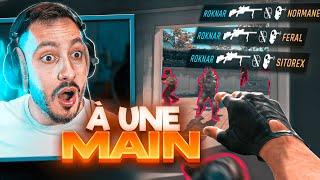 Ce streamer COUNTER STRIKE joue à UNE MAIN ! (React Clips)