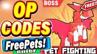 ALL NEW SECRET *CODES* IN ROBLOX PET FIGHTING SIMULATOR 2024 pet fighting simulator codes