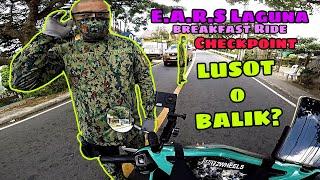 CHECKPOINT LUSOT O BALIK? | EARS LAGUNA BREAKFAST RIDE Vlog 03 | Daily2wheels