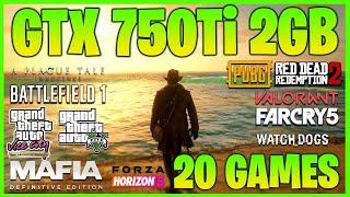 TOP 20 High Games on GTX 750Ti 2GB - i5 3570 - 16GB Ram - Best Setting - 1080P