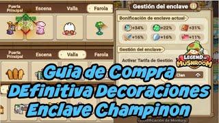 LOM Guia Definitiva Compra Decoraciones Enclave Champinon