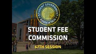 SGA Student Fee Hearings - Day 1 Presentations PM