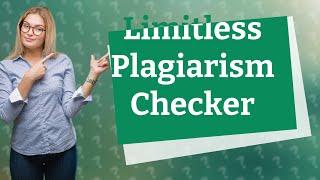 Which plagiarism checker has no word limit free?