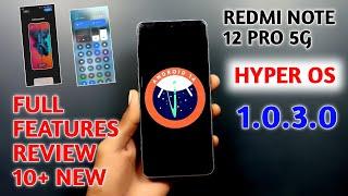 Redmi note 12 pro hyper OS 1.0.3.0 Full features review With Android 14 10+ new features