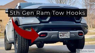 Removing, dipping, and reinstalling Ram tow hooks - Ram Rebel