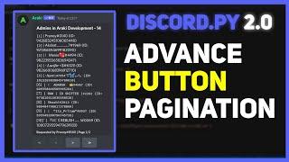 Discord.py v2.0 Advance Pagination | Discord.py pagination | Discord.py