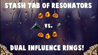 THE QUEST FOR GG COLD RINGS!  Stash Tab of Resonators vs. Opal Rings! (Path of Exile Crafting)