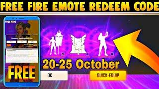 FF NEW REDEEM CODE TODAY 20 OCTOBER FREEFIRE REDEEM CODE! NEW REDEEM CODE TODAY FREEFIRE