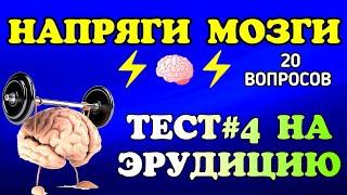 Проверь свои знания Тест на эрудицию#4  20 вопросов