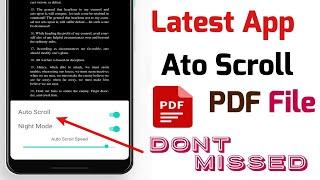 Best auto scroll app | auto scroll PDF file |