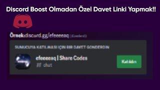 Discord Sunucunuza Boost Basmadan Özel Davet Bağlantısı!!!! (2023 Undetected)