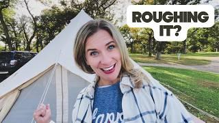 Is Glamping in a Tent Glamorous? Our 1st Experience in Wisconsin!