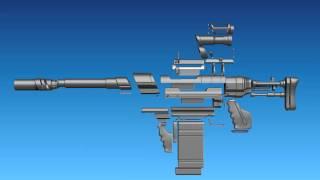 Zbrush weapon-Full auto Shottgun