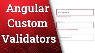 Angular custom validators - practical guide!