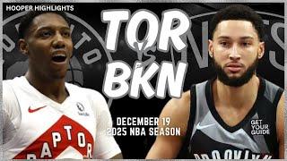 Toronto Raptors vs Brooklyn Nets Full Game Highlights | Dec 19 | 2025 NBA Season