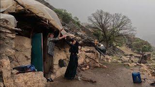 Strong Storm and Roaring Sky in the Nomadic Area: Atabek Family Caught in the Rain️️