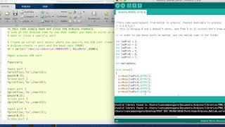 Send data to Arduino from Matlab