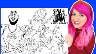 Coloring Space Jam Lola Bunny, Bugs Bunny, Tweety & LeBron Coloring Pages | Prismacolor Markers