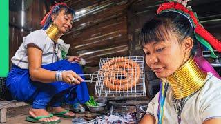 Eating with Asia’s Long Neck Tribe!! Food Never Seen Before!!