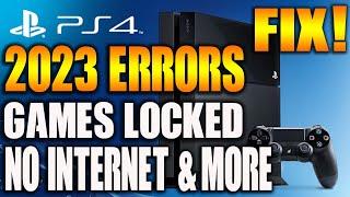 PS4 Error Games Locked Cannot connect Internet How to FIX 2023