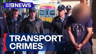 Police searching for alleged offenders committing crimes on Sydney transport | 9 News Australia