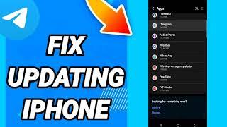 How to fix updating iphone On Telegram