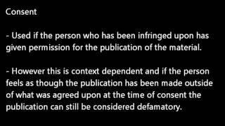 Defamation? What's that all about?