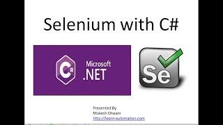 Selenium WebDriver Tutorials with C#