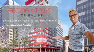 Gemma Apartments Leasing Agent Tour | South 1B Junior | Los Angeles Koreatown | Tripalink