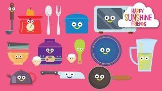 Kitchen for kids | Kids learning video