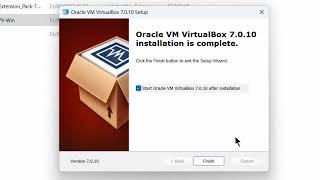 Installation of Oracle VM VirtualBox 7.0 and Extension Pack on Windows