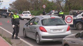 La policía realiza control en una de las principales salidas de Valencia