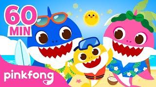 Baby Shark Summer Remix and more | Shark Family Special | +Compilation | Pinkfong Songs for Children