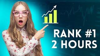 How To Rank on the First Page of Google in 24 Hrs (Easy SEO Ranking Hack)