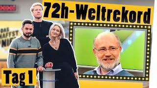 72h-Weltrekord-Challenge: Der komplette 1. Tag || „Das schaffst du nie!“